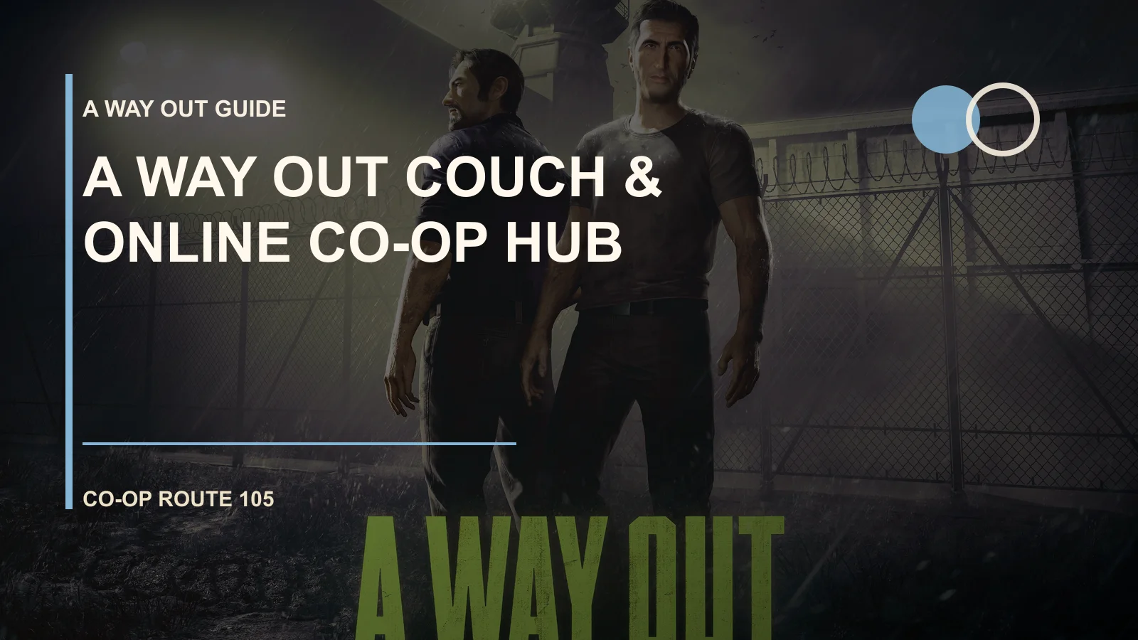 A Way Out Couch & Online Co-op Hub