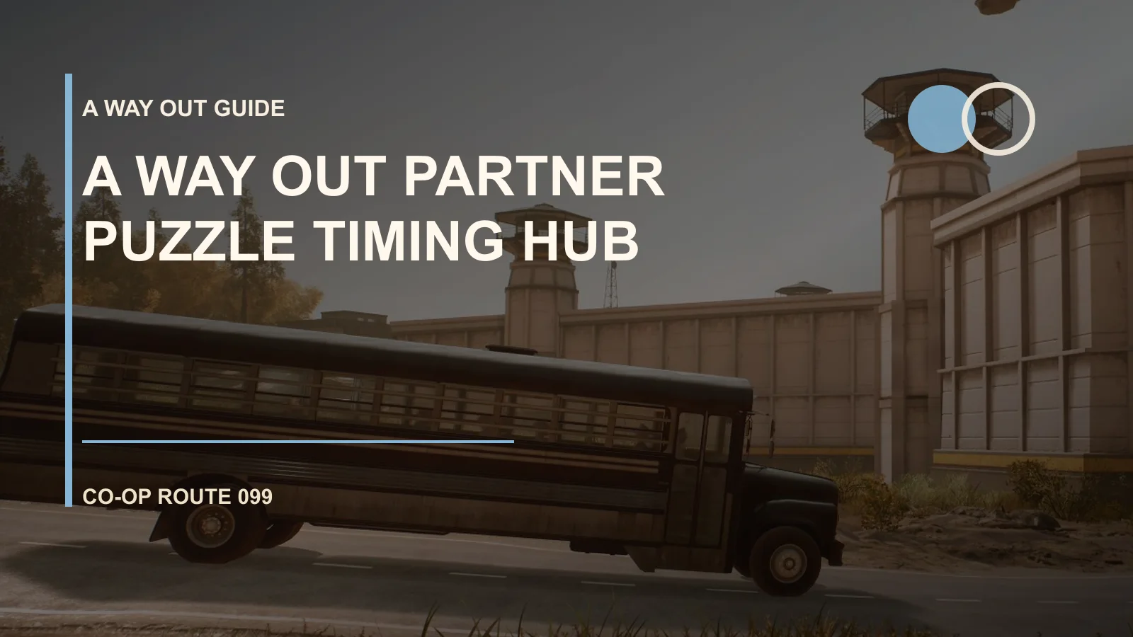 A Way Out Partner Puzzle Timing Hub